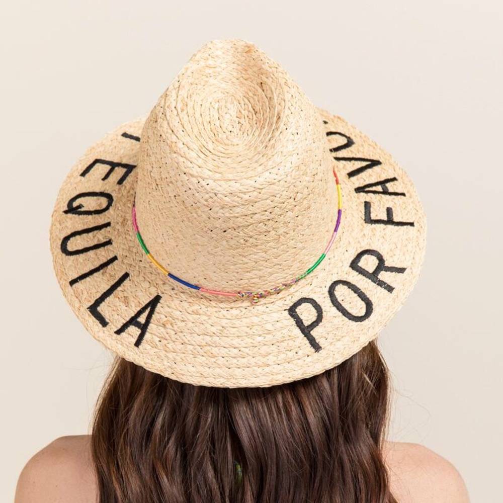 Tequila Por Favor Straw hat 🌴 🍹